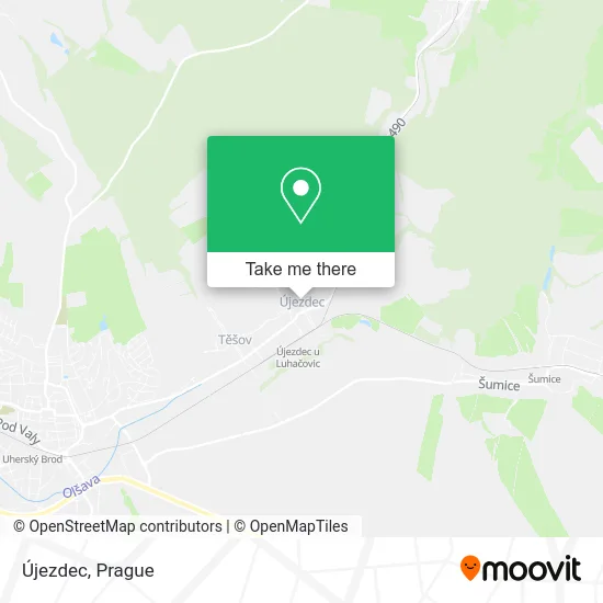 Карта Újezdec