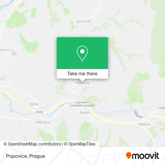 Карта Popovice