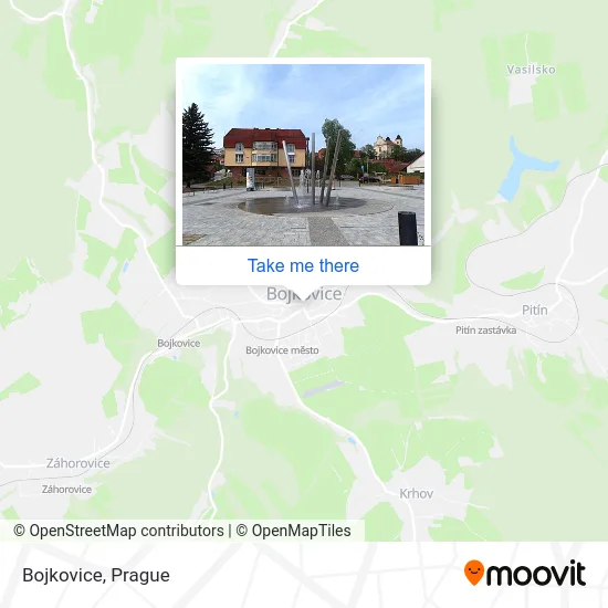 Карта Bojkovice