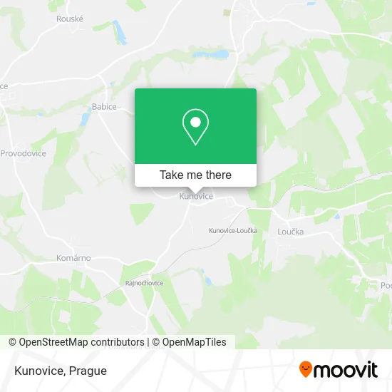 Карта Kunovice