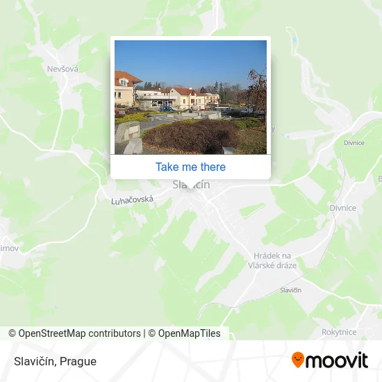 Карта Slavičín