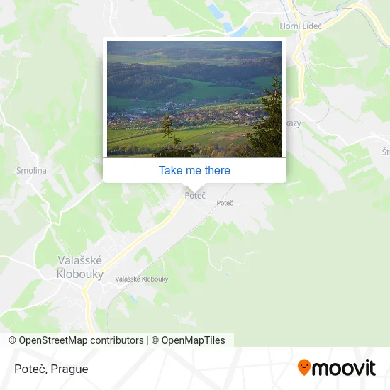 Карта Poteč