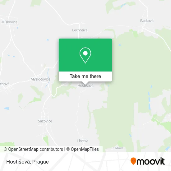 Карта Hostišová