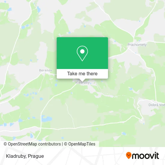 Карта Kladruby