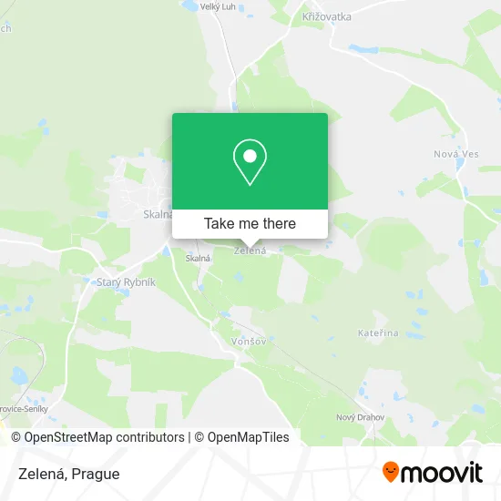 Карта Zelená