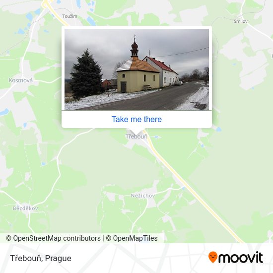 Třebouň map