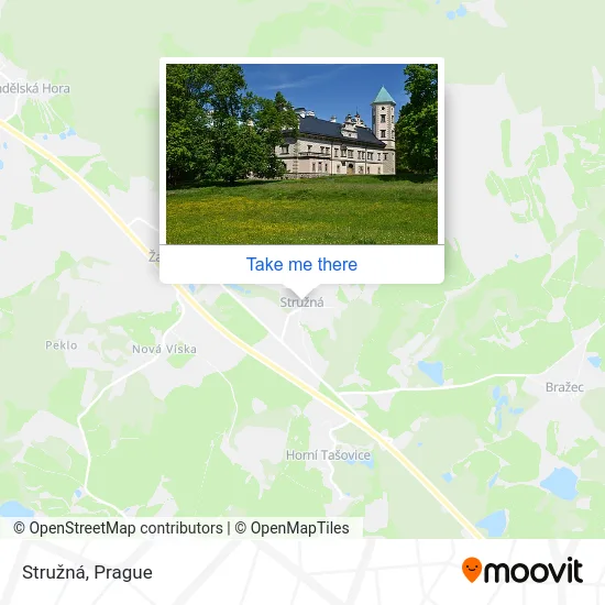 Карта Stružná