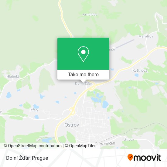 Dolní Žďár map