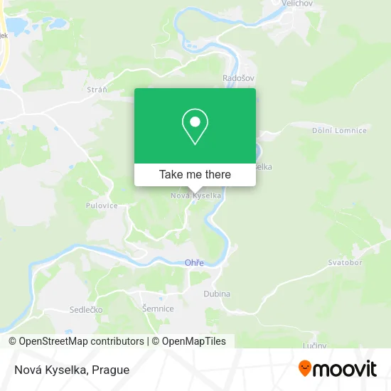 Карта Nová Kyselka