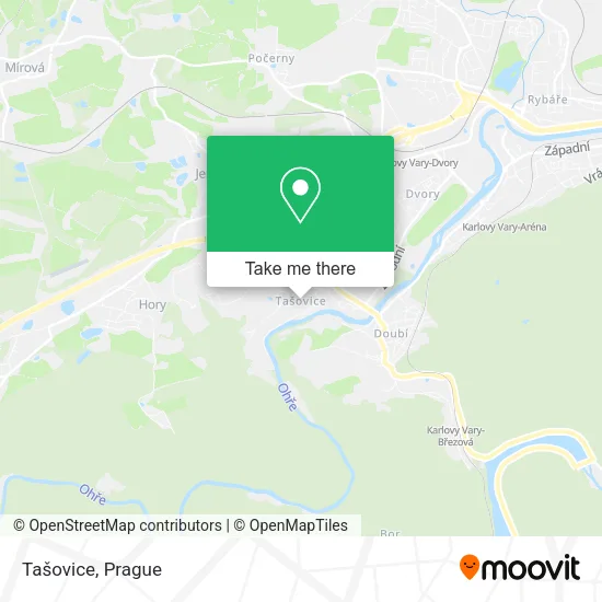 Карта Tašovice