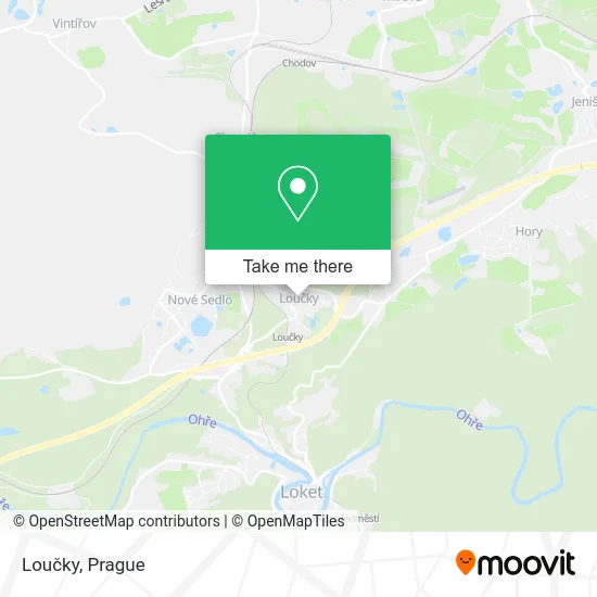 Карта Loučky