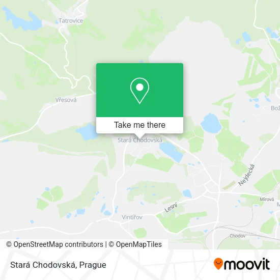 Карта Stará Chodovská