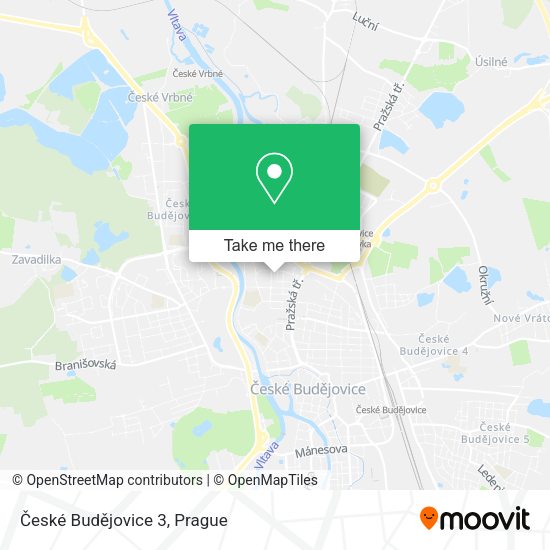 České Budějovice 3 map