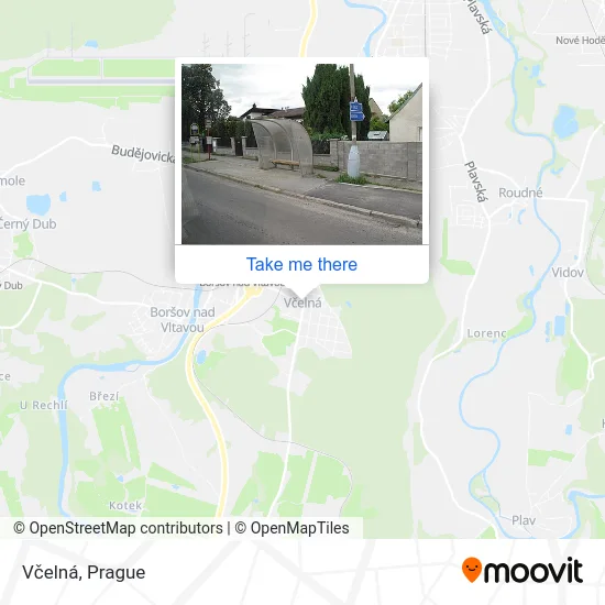 Карта Včelná