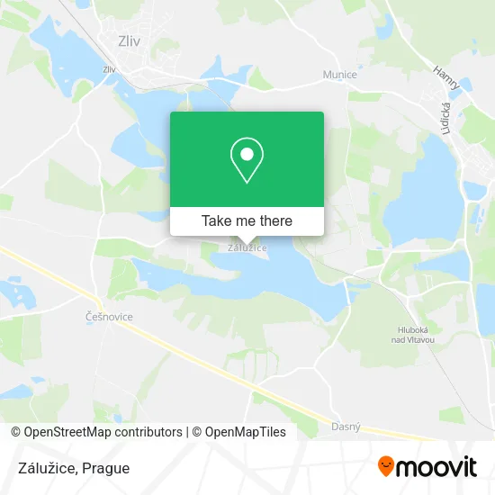 Карта Zálužice