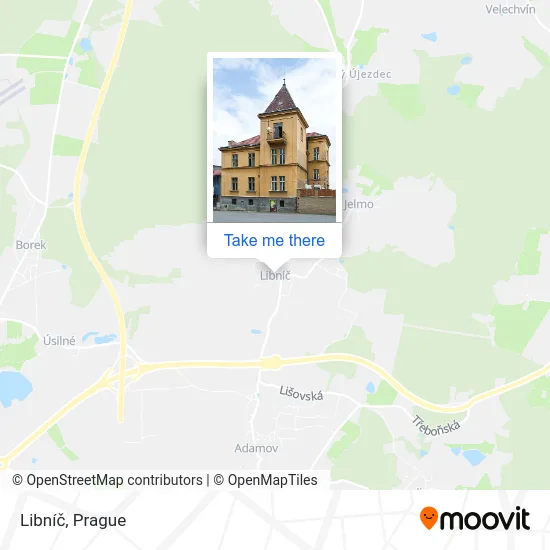 Карта Libníč