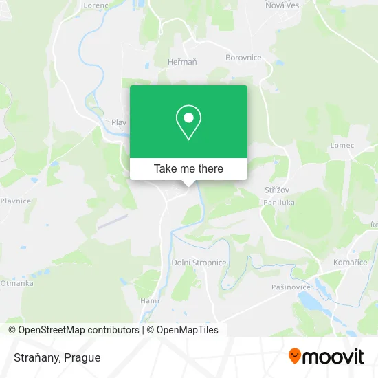Карта Straňany