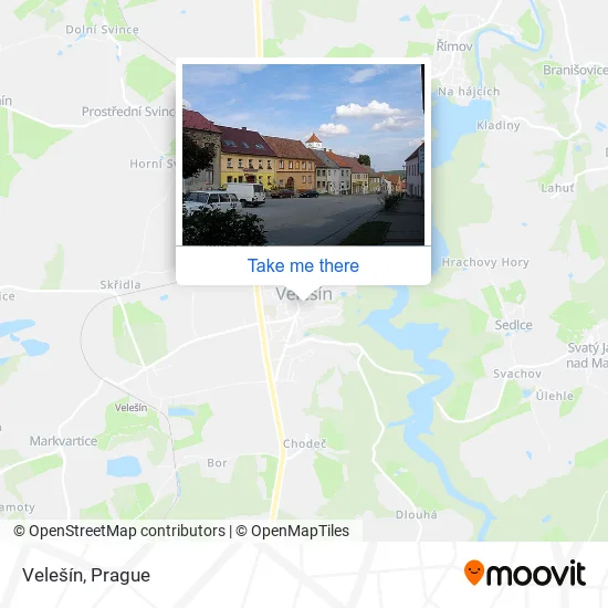 Карта Velešín