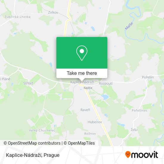 Kaplice-Nádraží map