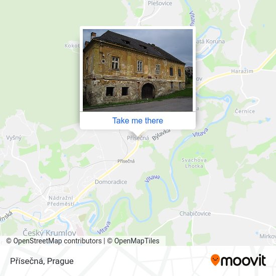Přísečná map