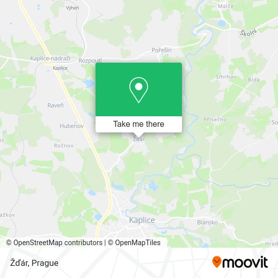 Карта Žďár