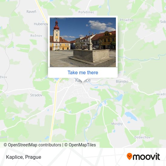 Карта Kaplice