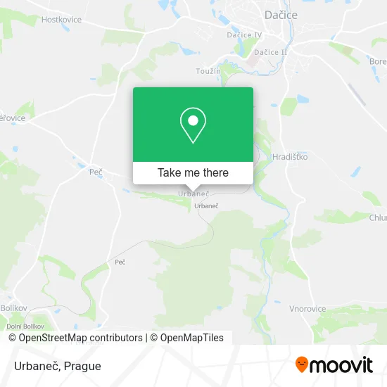 Карта Urbaneč