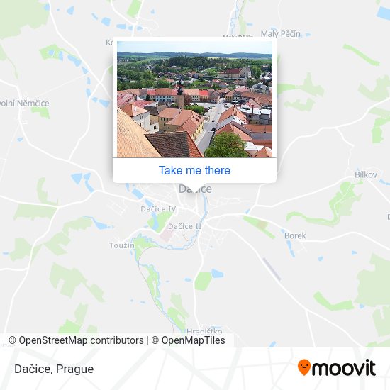 Карта Dačice