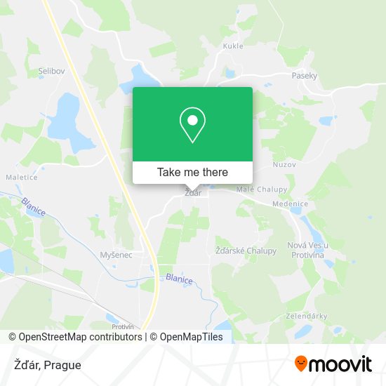 Карта Žďár