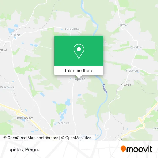 Карта Topělec