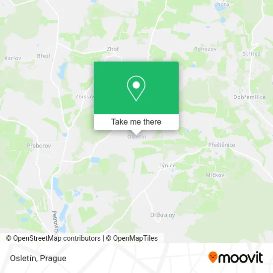 Карта Osletín