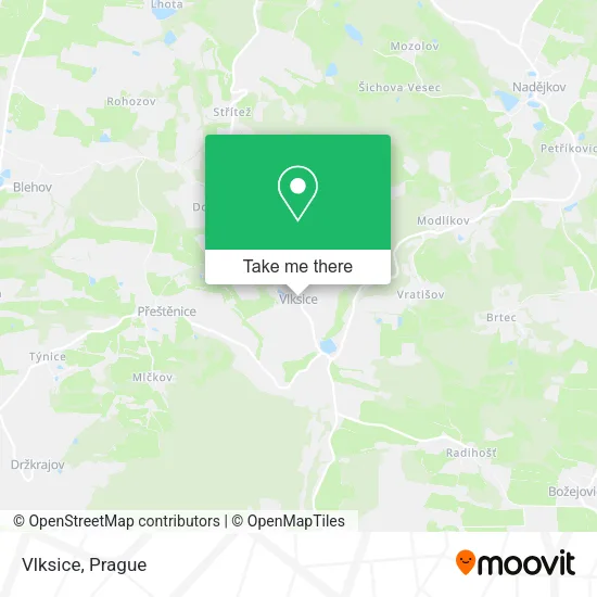 Карта Vlksice