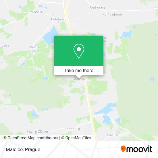 Карта Malčice