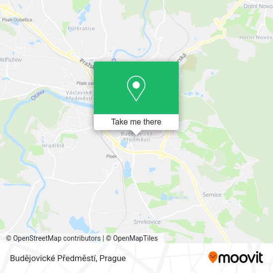 Budějovické Předměstí map