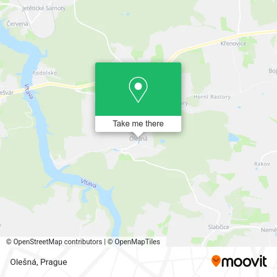 Карта Olešná