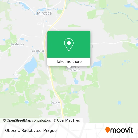 Карта Obora U Radobytec