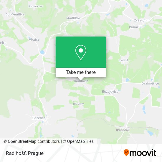 Карта Radihošť
