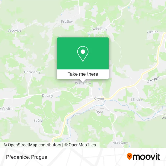 Карта Předenice