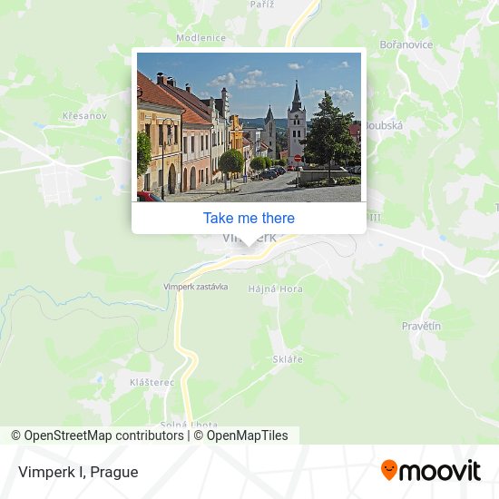 Vimperk I map