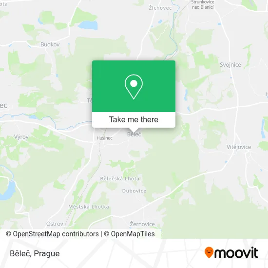 Карта Běleč