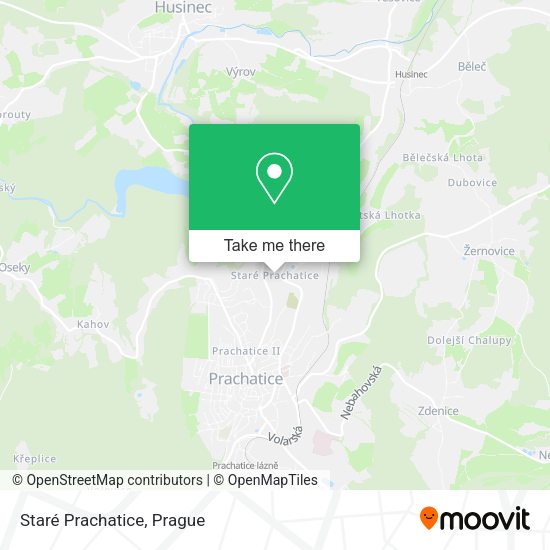 Карта Staré Prachatice