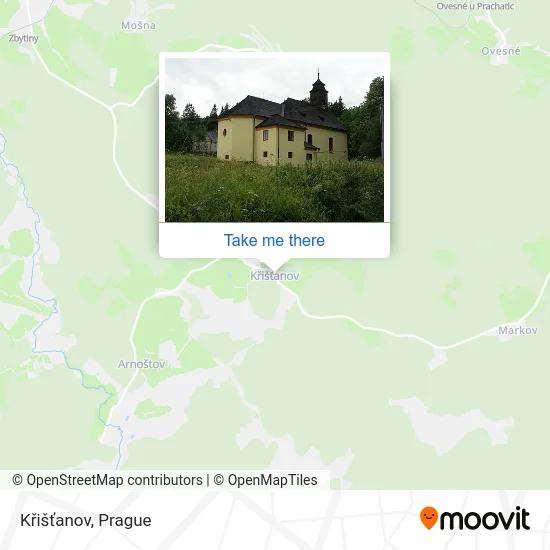 Křišťanov map