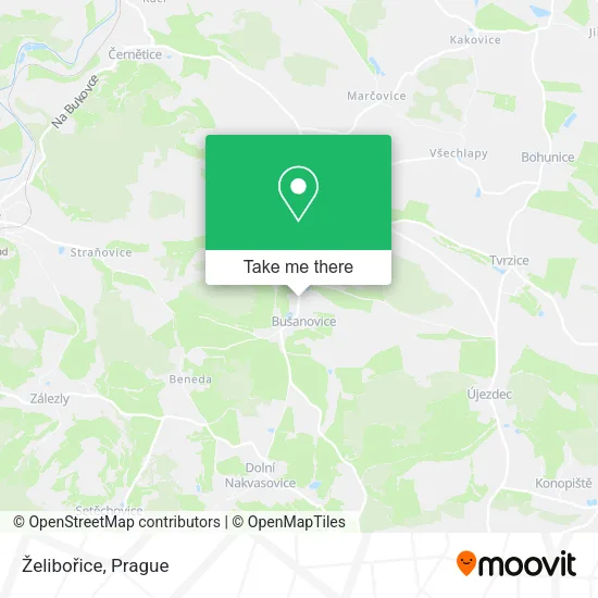 Карта Želibořice