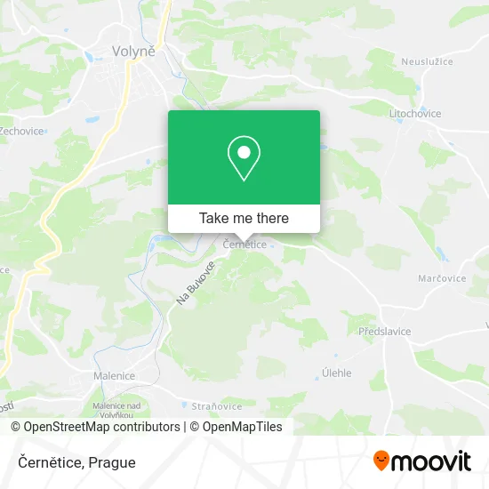 Карта Černětice