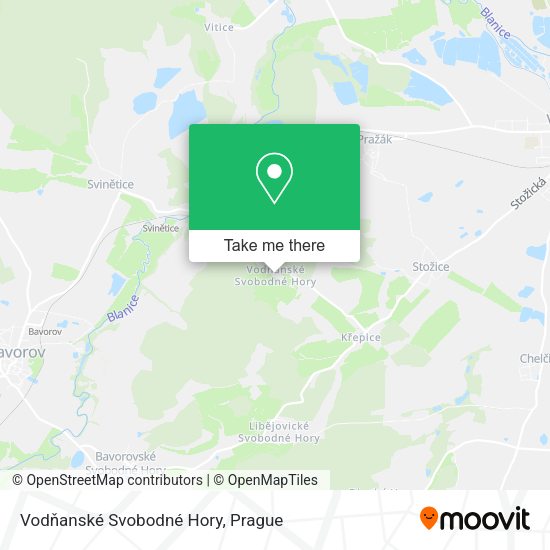 Vodňanské Svobodné Hory map