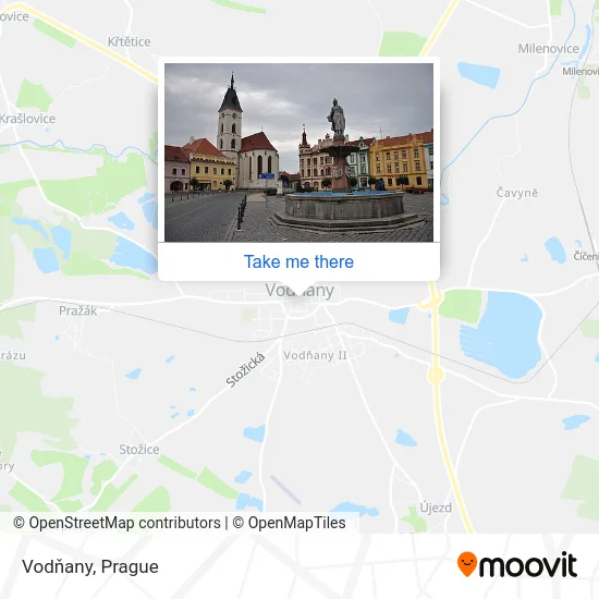 Карта Vodňany