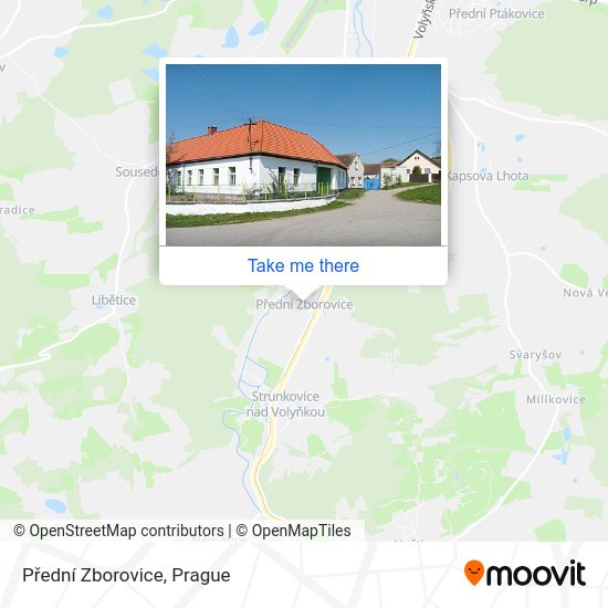 Přední Zborovice map
