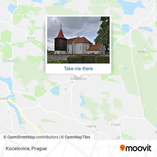 Карта Kocelovice