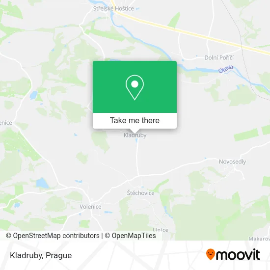 Карта Kladruby