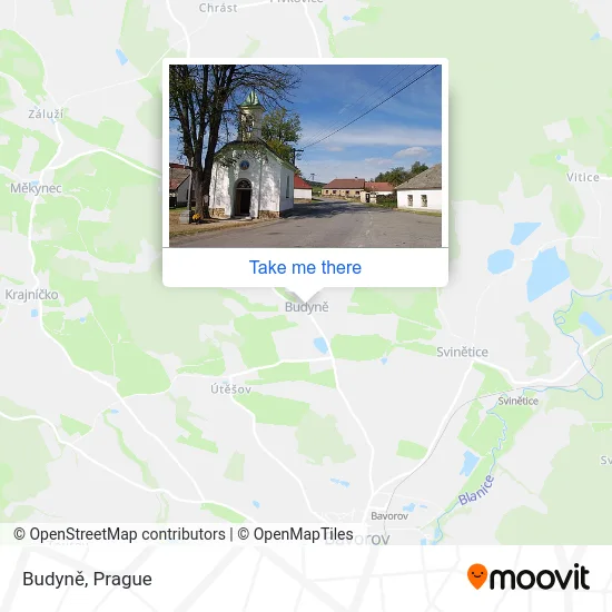 Карта Budyně
